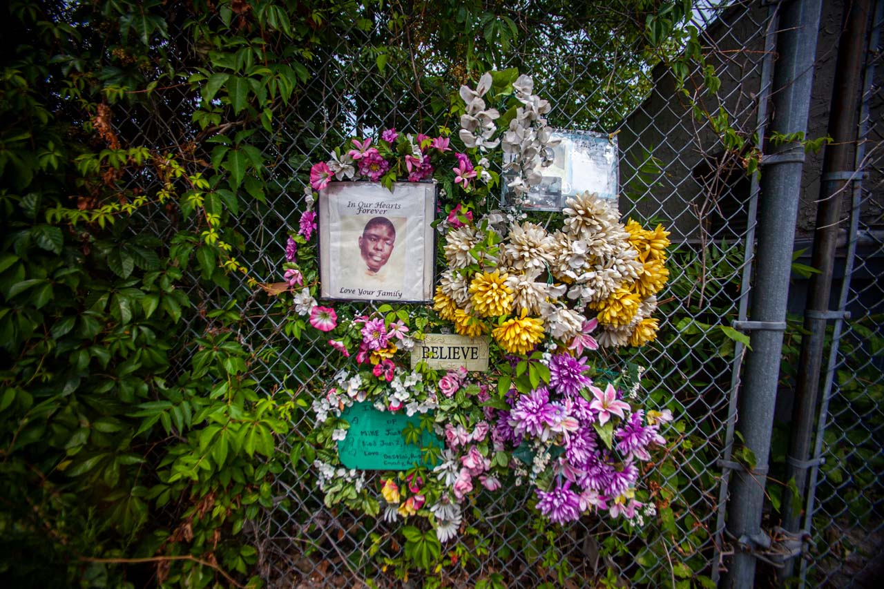 Memorial for a young man
